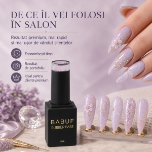 Baza Rubber | Lilac Dior | RBG12 | 15ml - Img 7