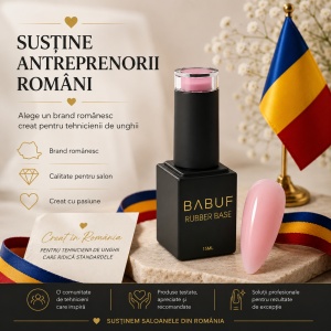 Baza Rubber | Roz Glazurat | RB6 | 15ml - Img 8
