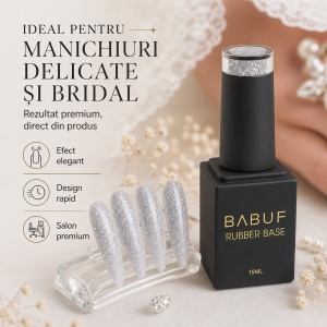 Baza Rubber | Silver Dust | RBG5 | 15ml - Img 5