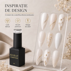 Baza Rubber | White Cream | RB2 | 15ml - Img 6