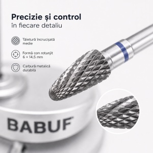 Capat Freza / Bit, Carbit | Mediu | Con Rotunjit | BT7 | 6x14.5 mm - Img 4