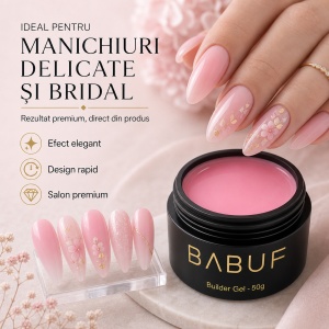 Gel de Constructie Autonivelant | Blush Roz | BG3 | 50g - Img 5