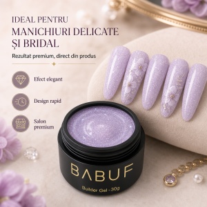 Gel de Constructie Autonivelant | Lilac Glow | BGG4 | 30g - Img 5