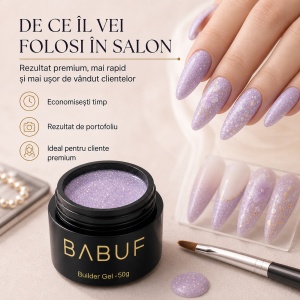 Gel de Constructie Autonivelant | Lilac Glow | BGG4 | 50g - Img 7
