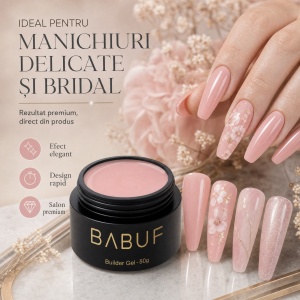 Gel de Constructie Autonivelant | Milk Blush | BG20 | 50g - Img 5