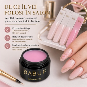 Gel de Constructie Autonivelant | Milky Pink | BG4 | 15g - Img 7