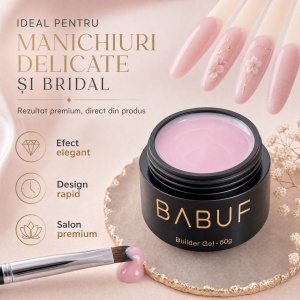 Gel de Constructie Autonivelant | Milky Pink Cloud | BG13 | 50g - Img 5