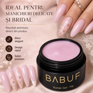 Gel de Constructie Autonivelant | Milky Pink Sparkle | BGG11 | 15g - Img 5