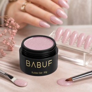 Gel de Constructie Autonivelant | Nude Sparkle | BGG2 | 30g - Img 3