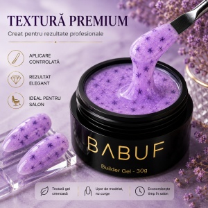 Gel de Constructie Flori Uscate | Lavender Petals | BGFU8 | 30g - Img 4