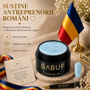 Gel de Constructie Flori Uscate | Milky Blue Petals | BGFU5 | 50g - Img 8