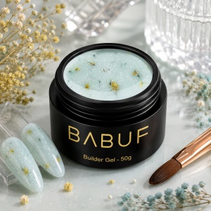 Gel de Constructie Flori Uscate | Milky Mint Petals | BGFU7 | 50g - Img 2