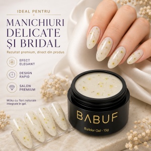 Gel de Constructie Flori Uscate | Milky Yellow Petals | BGFU9 | 15g - Img 5