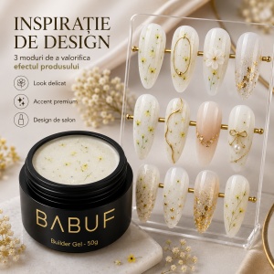 Gel de Constructie Flori Uscate | Milky Yellow Petals | BGFU9 | 50g - Img 6