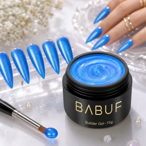 Gel de Constructie Mermaid | Electric Blue Shimmer | MBG1 | 15g - Img 3