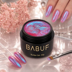 Gel de Constructie Mermaid | Hot Pink Shimmer | MBG3 | 50g - Img 3