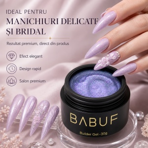 Gel de Constructie Mermaid | Lilac Shimmer | MBG5 | 30g - Img 5