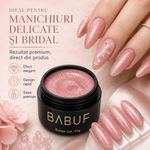 Gel de Constructie Mermaid | Rose Gold Shimmer | MBG8 | 15g - Img 5