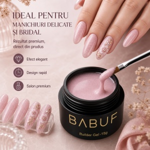 Gel de Constructie Reflectiv Autonivelant | Blush Shimmer | GBG6 | 15g - Img 5
