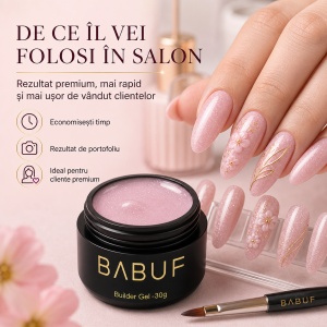Gel de Constructie Reflectiv Autonivelant | Blush Shimmer | GBG6 | 30g - Img 7