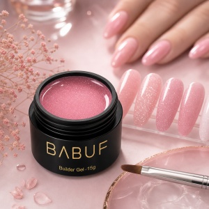 Gel de Constructie Reflectiv Autonivelant | Blush Sparkle | GBG14 | 15g - Img 3