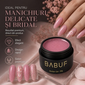 Gel de Constructie Reflectiv Autonivelant | Blush Sparkle | GBG14 | 30g - Img 5