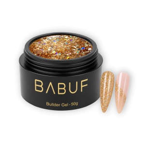 Gel de Constructie Reflectiv Autonivelant | Golden Glitter | GBG4 | 50g