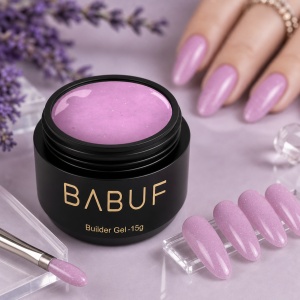 Gel de Constructie Reflectiv Autonivelant | Lavender Sparkle | GBG9 | 15g - Img 3