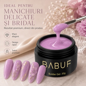 Gel de Constructie Reflectiv Autonivelant | Lavender Sparkle | GBG9 | 30g - Img 5