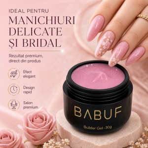 Gel de Constructie Reflectiv Autonivelant | Pink Glitter | GBG7 | 50g - Img 5