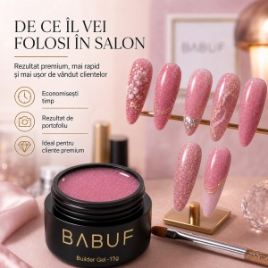 Gel de Constructie Reflectiv Autonivelant | Pink Sparkle | GBG8 | 15g - Img 7