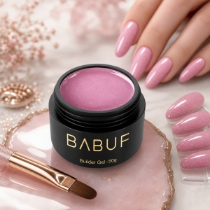 Gel de Constructie Reflectiv Autonivelant | Rose Shimmer | GBG15 | 50g - Img 3