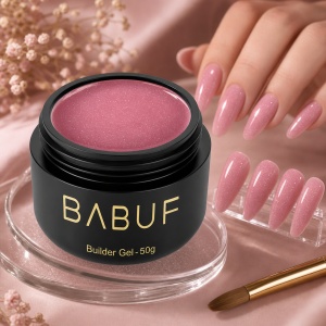 Gel de Constructie Reflectiv Autonivelant | Rose Sparkle | GBG17 | 50g - Img 3