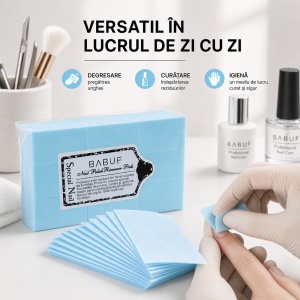 Servetele Unghii pentru degresare albastre | fara fibre | SP1 | Set 630 bucati - Img 6