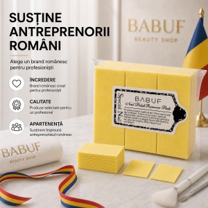 Servetele Unghii pentru degresare galbene | fara fibre | SP1 | Set 630 bucati - Img 8