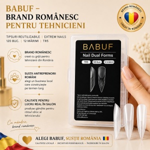 Tipsuri Reutilizabile | Extrem nails | 120 buc. | 12 marimi - Img 8