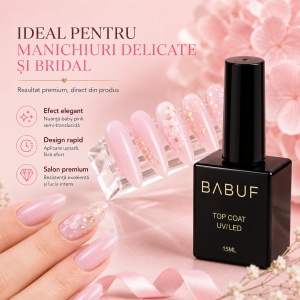 Top Coat | Baby Pink Top | TCC3 | 15ml - Img 5