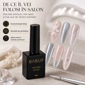 Top Coat Cat Eye | Argintiu Galactic | TCE5 | 15ml - Img 7