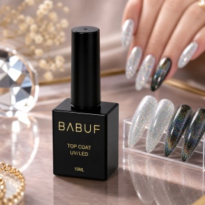Top Coat Cat Eye | Holografic Magnetic | TCE8 | 15ml - Img 3