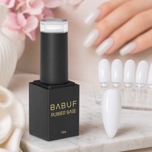 Baza Rubber | Alb Portelan | RB1 | 15ml - Img 3