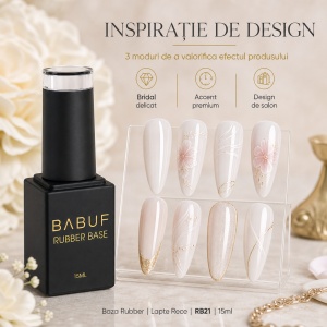 Baza Rubber | Lapte Rece | RB21 | 15ml - Img 6