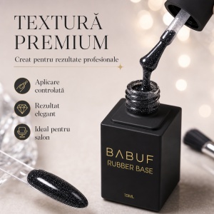 Baza Rubber | Negru Cosmic | RBG21 | 15ml - Img 4