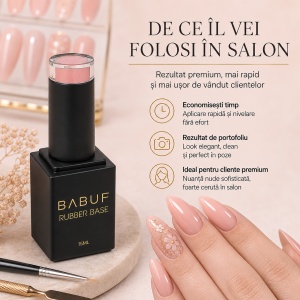 Baza Rubber | Peachy Nude | RB29 | 15ml - Img 7