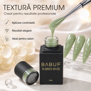 Baza Rubber | Strălucirea Matcha | RBG16 | 15ml - Img 4