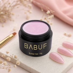 Gel de Constructie Autonivelant | Glitter Pink Cloud | BGG6 | 15g - Img 2