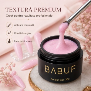 Gel de Constructie Autonivelant | Glitter Pink Cloud | BGG6 | 30g - Img 4