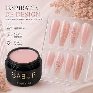 Gel de Constructie Autonivelant | Milky Blush | BG24 | 15g - Img 6