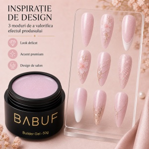 Gel de Constructie Autonivelant | Milky Pink Sparkle | BGG11 | 50g - Img 6