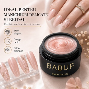 Gel de Constructie Autonivelant | Nude Perlat | BGP4 | 50g - Img 5