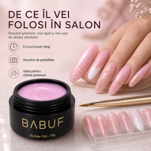 Gel de Constructie Autonivelant | Pink Glaze | BGP8 | 15g - Img 7